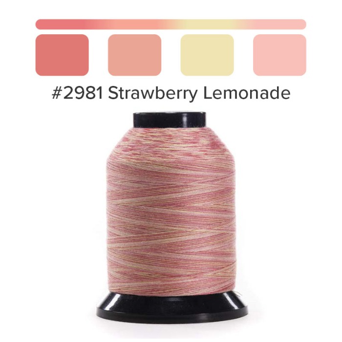 재봉실 퀼팅실 2981- Strawberry Lemonade (혼합 색)