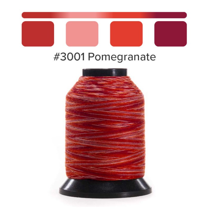 재봉실 퀼팅실 3001- Pomegranate (혼합 색)