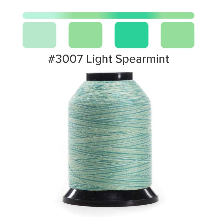 재봉실 퀼팅실 3007- Light Spearmint (혼합 색)