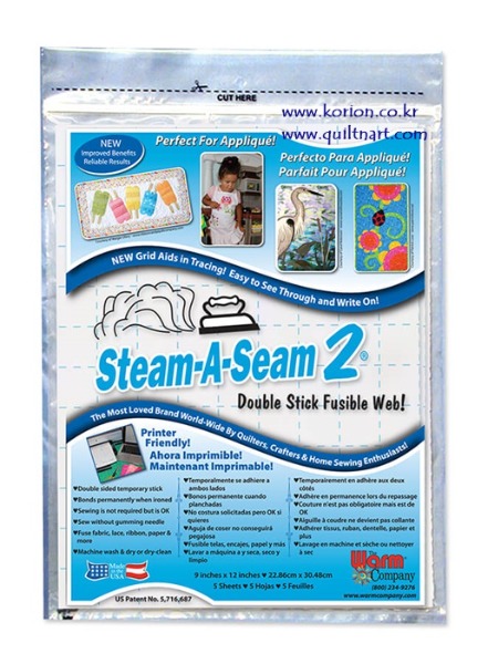웜 휘저블웹 (Warm Steam A Seam 2) - 9″ x 12″ (22.9 x x30.5cm) 5517